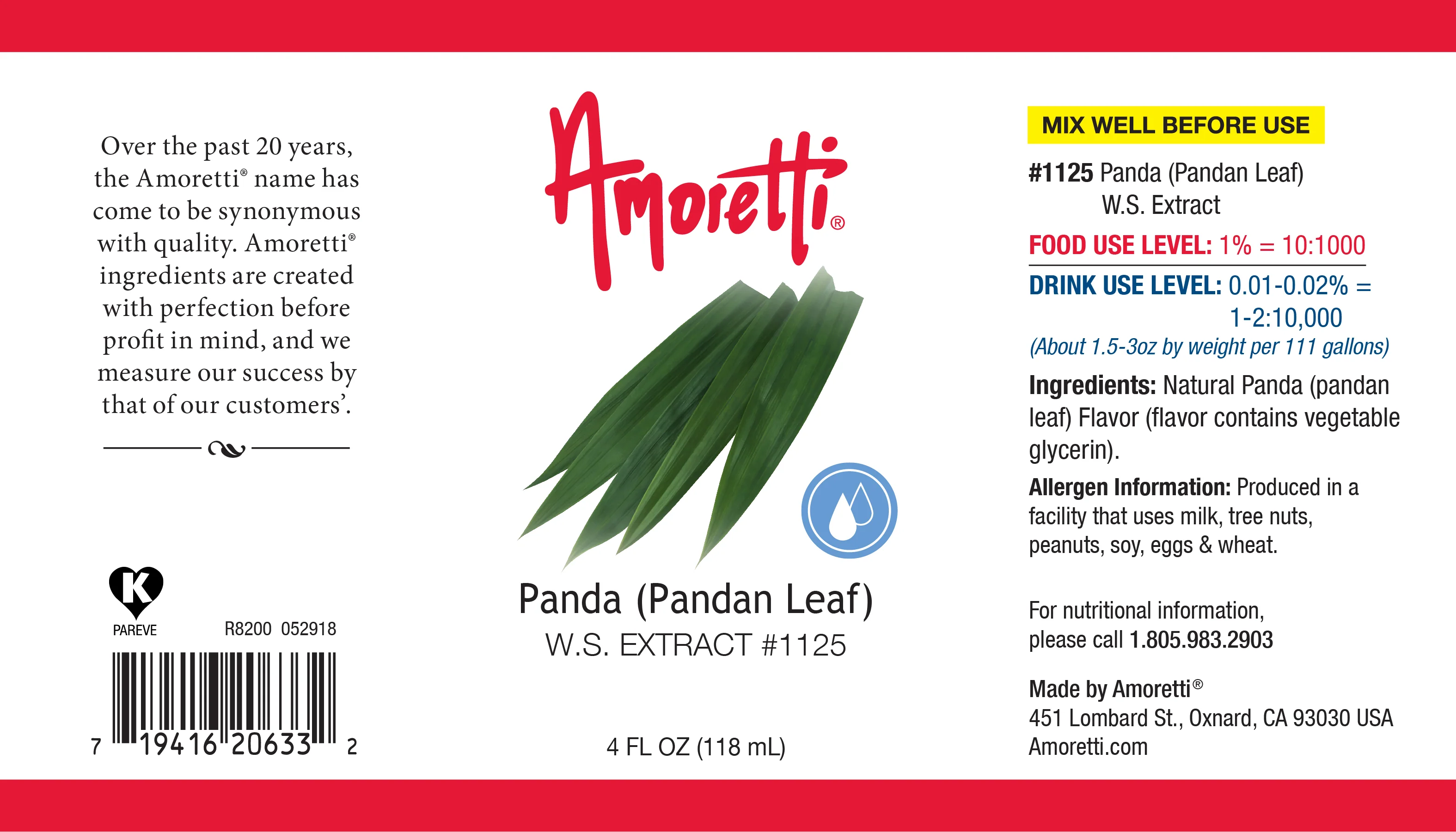 Panda (Pandan Leaf) Extract Water Soluble - Image 2