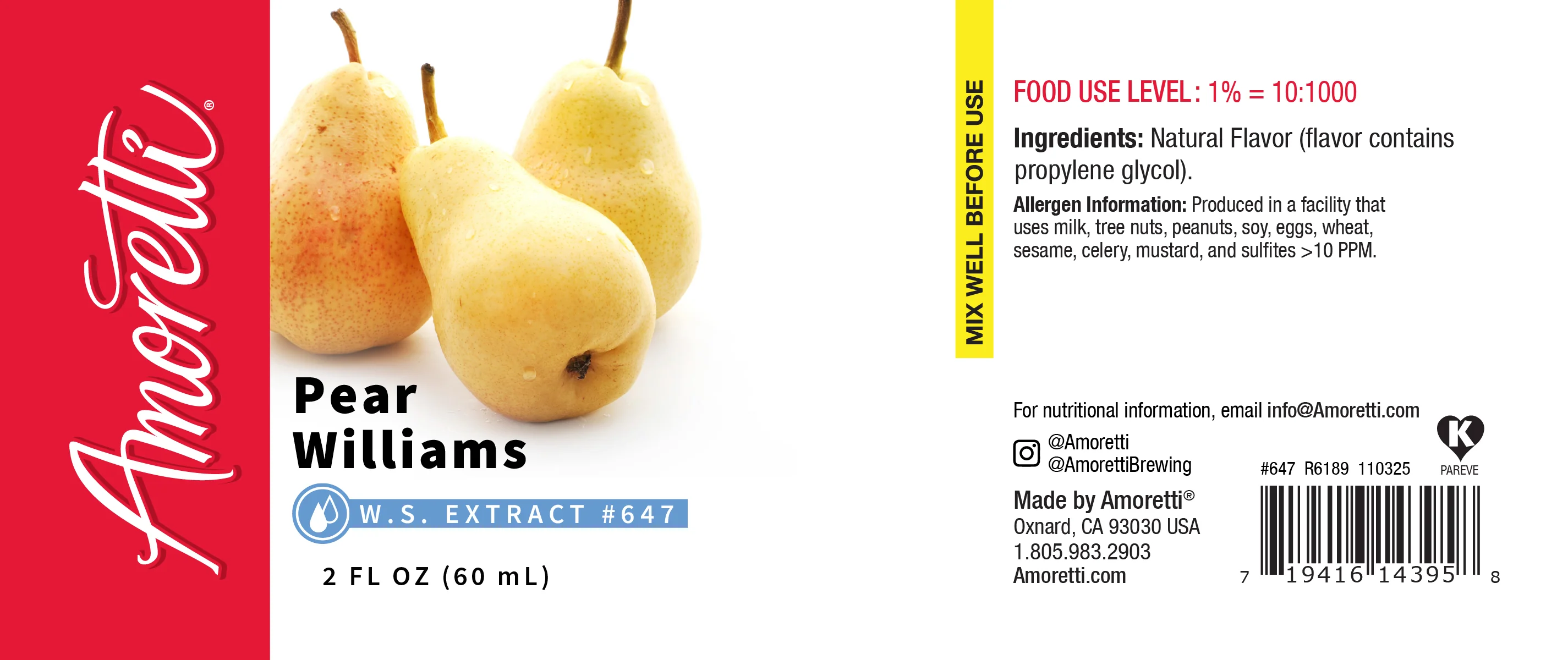 Pear Williams Extract Water Soluble - Image 2