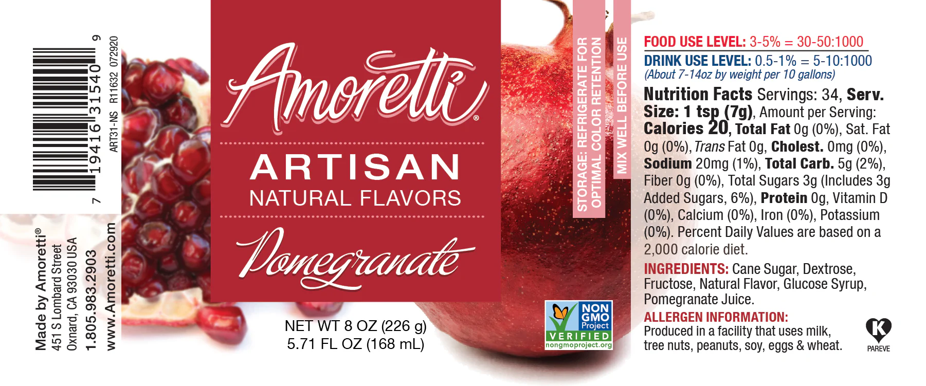 Natural Pomegranate Artisan Flavor - Image 2