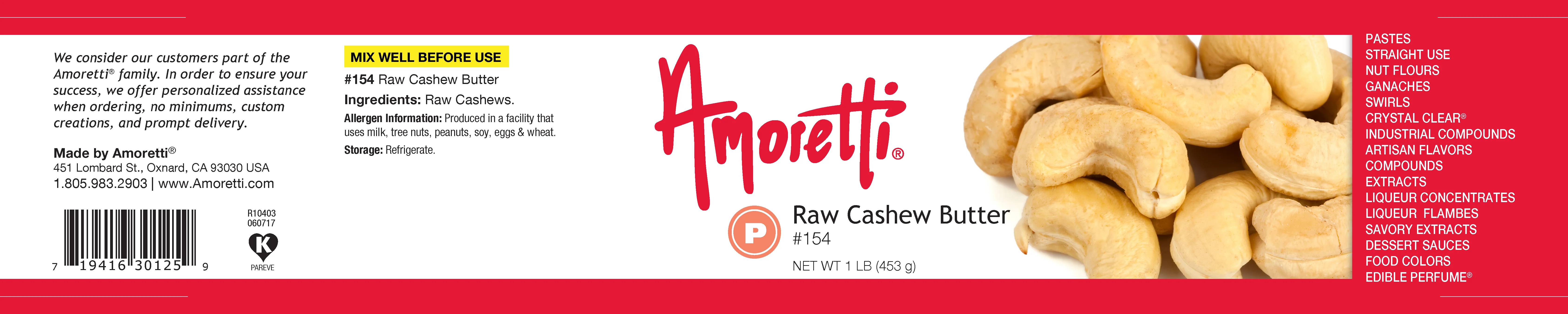 Raw Cashew Butter (refrigerate) - Image 2