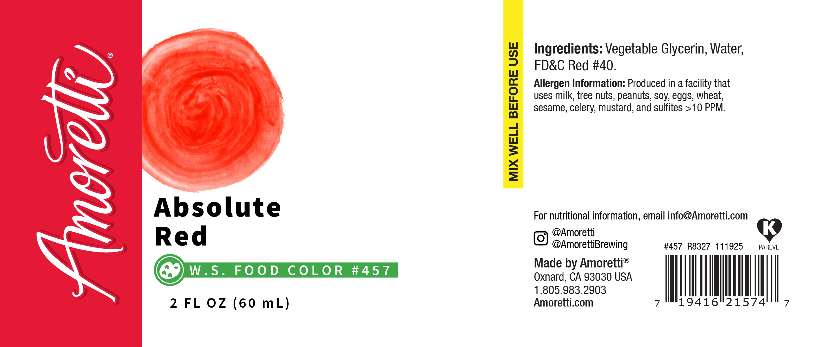 Red Water Soluble Absolute Food Color - Image 2