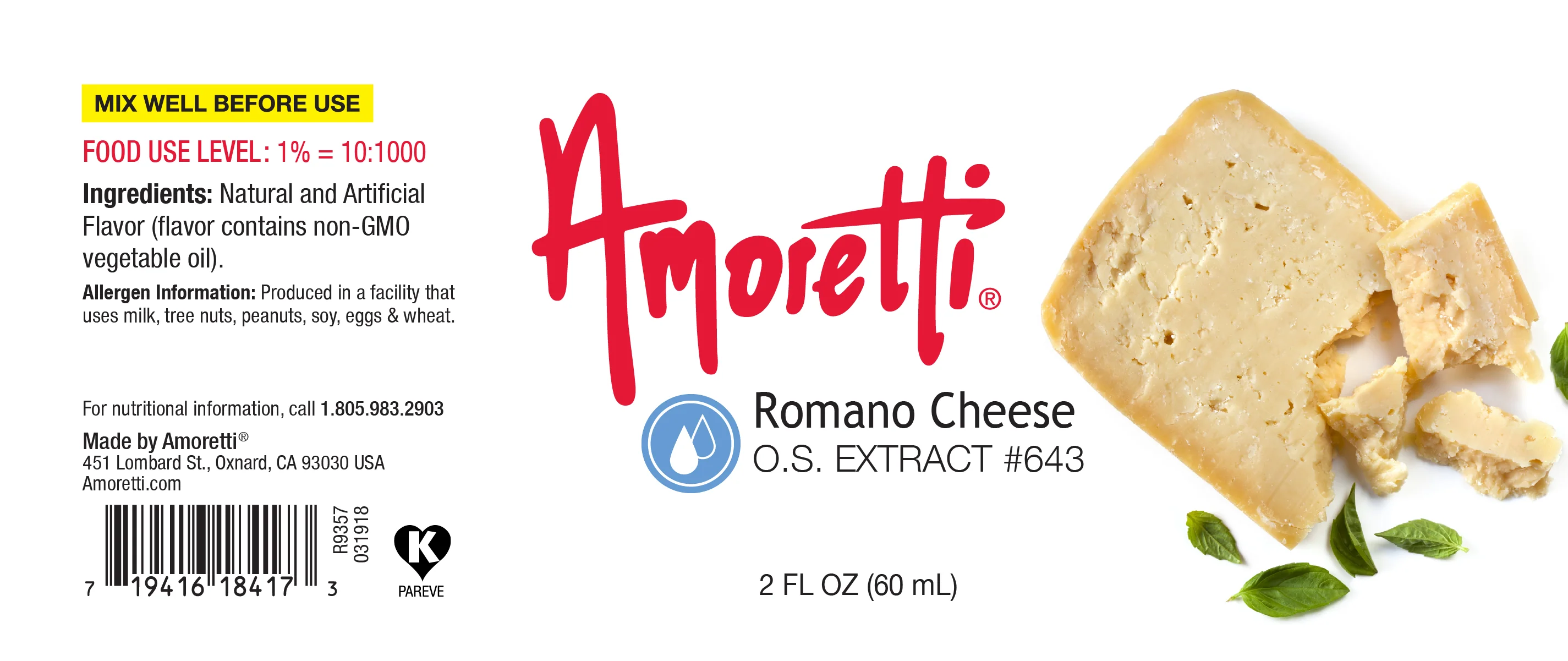 Natural Romano Cheese Extract Oil Soluble - Image 2