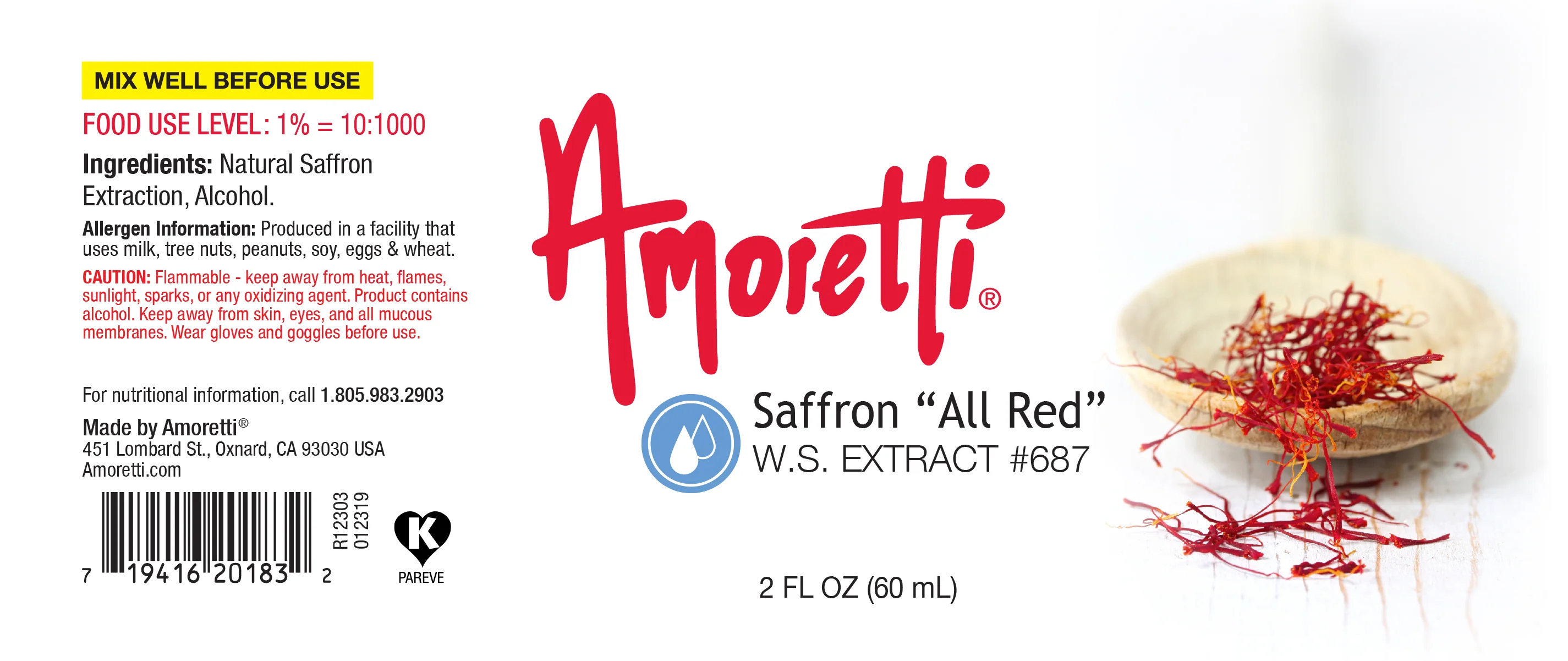Saffron "All" Red Extract Water Soluble - Image 2