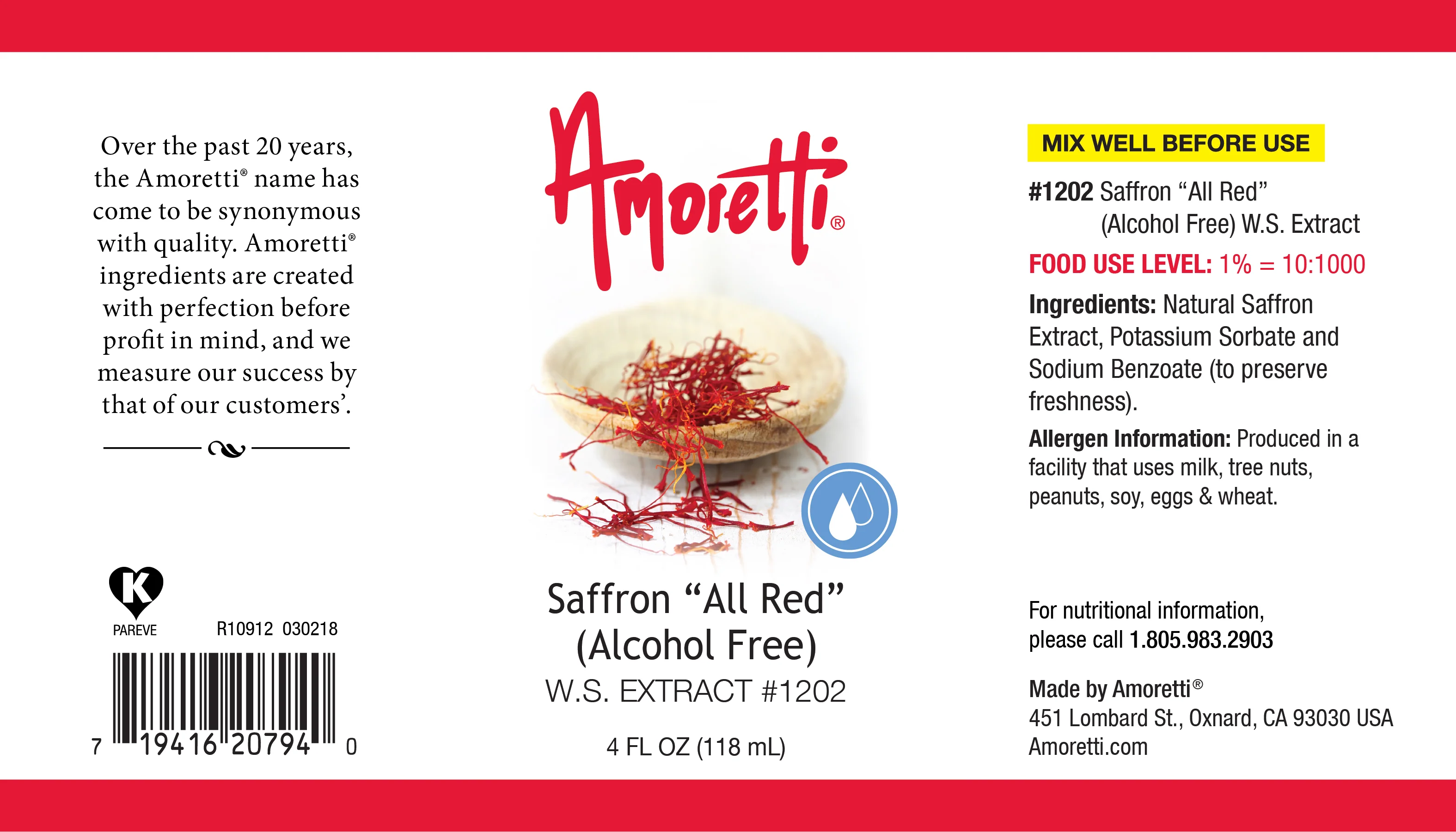 Saffron "All Red"Extract Water Soluble (alcohol free) - Image 2