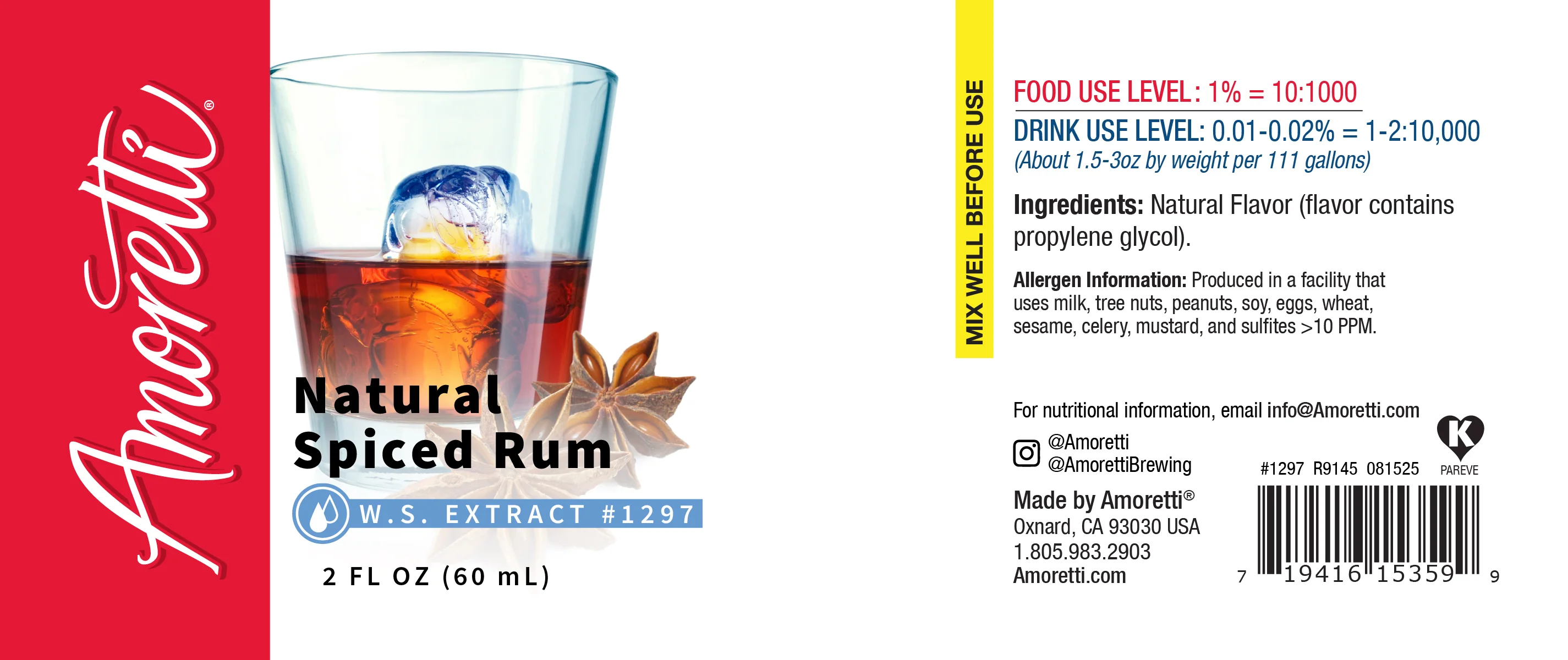 Natural Spice Rum Extract Water Soluble - Image 2