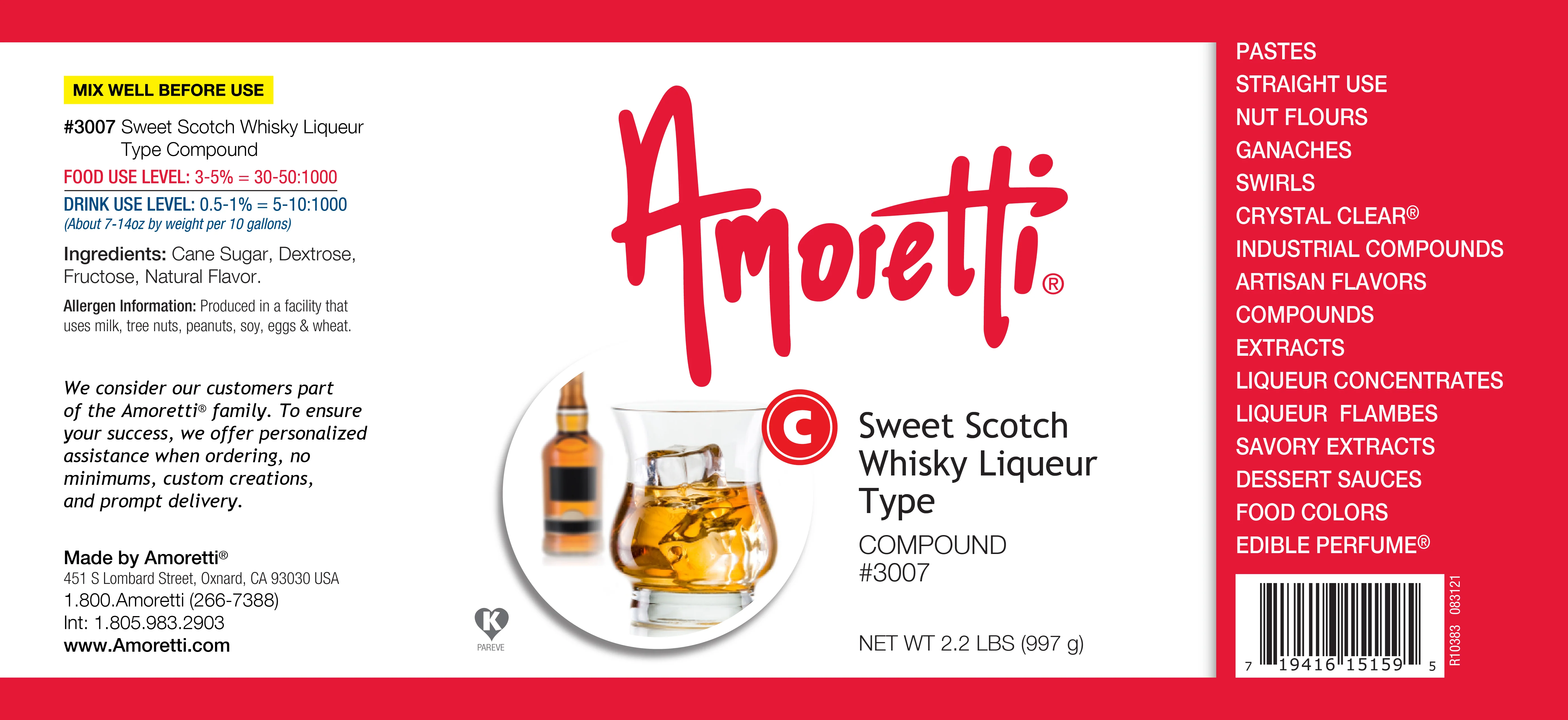 Sweet Scotch Whisky Liqueur Type Compound - Image 2