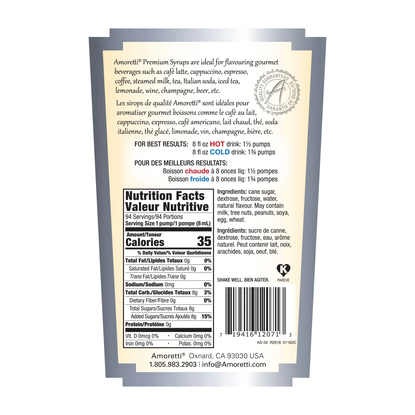 Premium Tangerine Syrup - Image 2