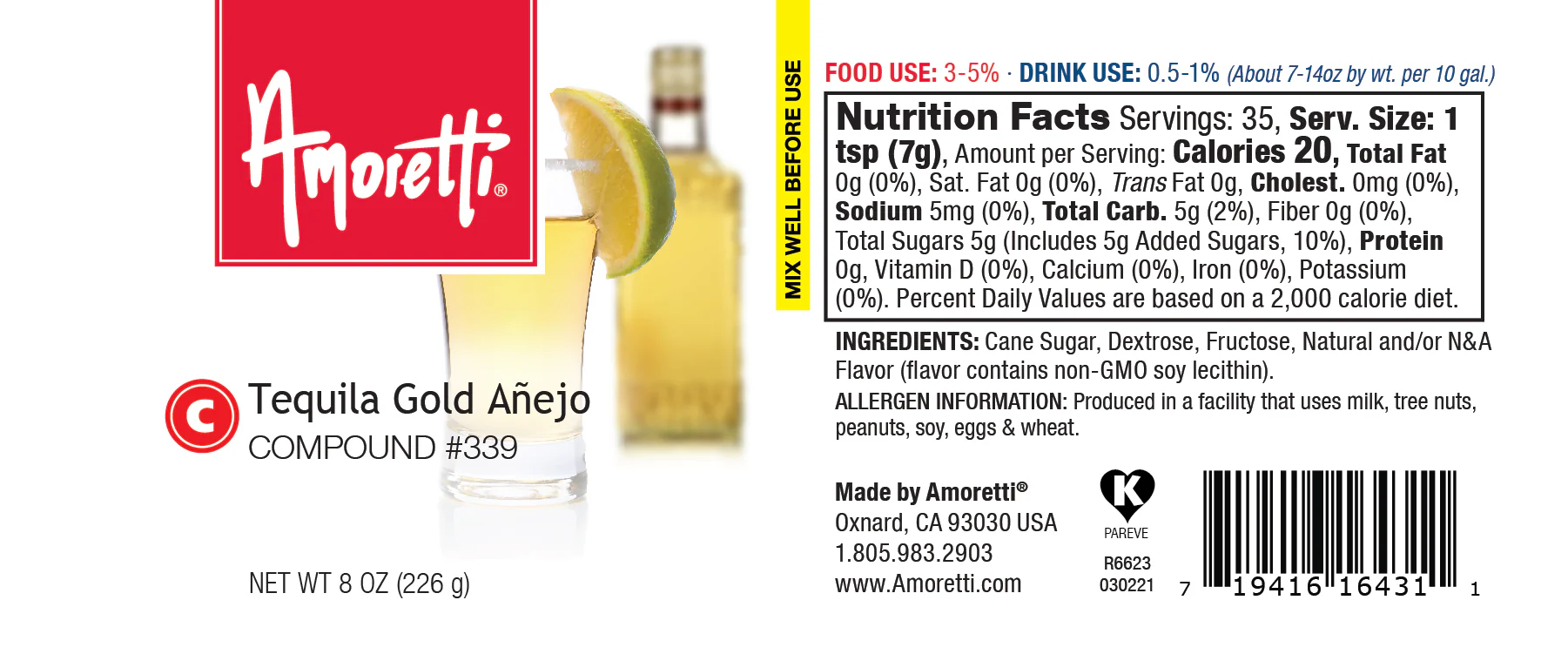 Tequila Gold Anejo Compound - Image 2