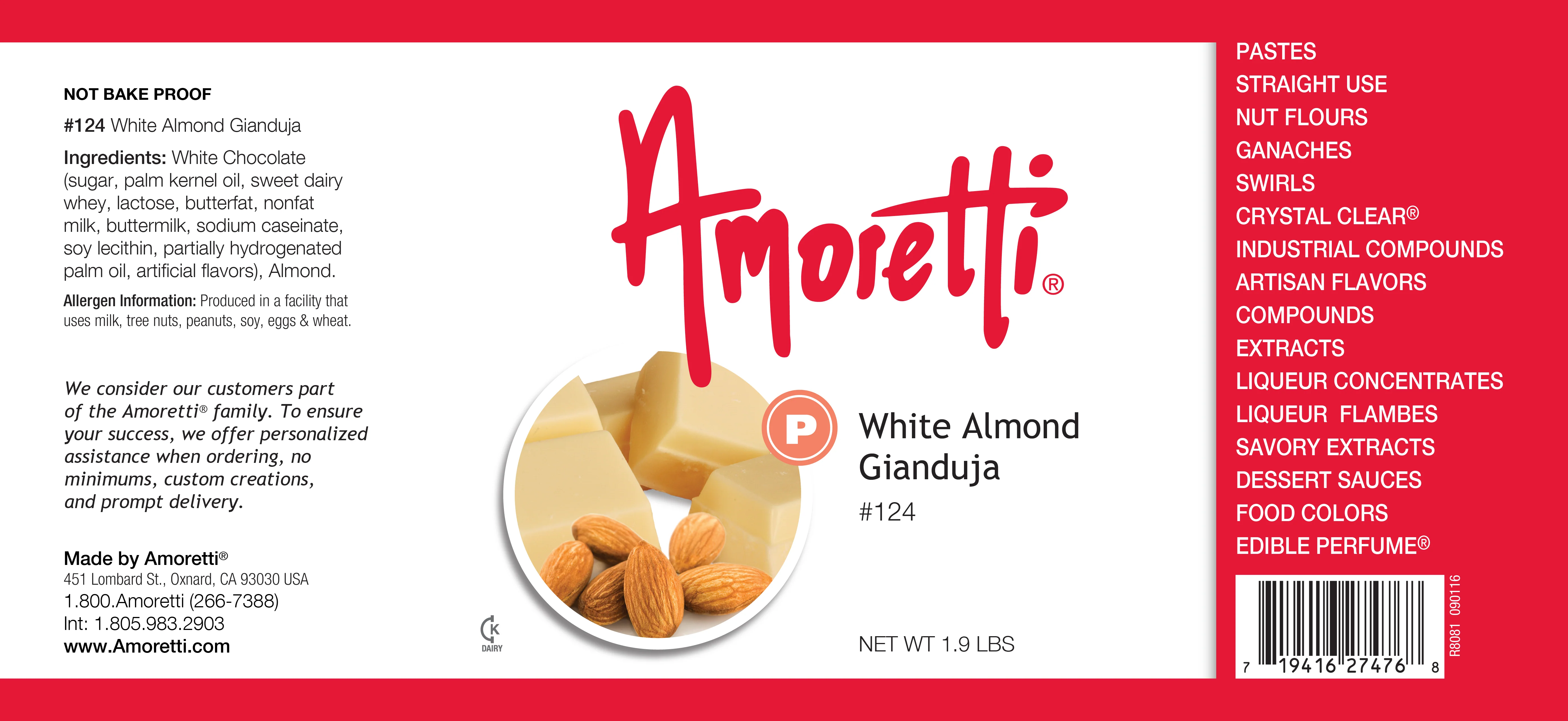 White Almond Gianduja (not bake-proof) - Image 2