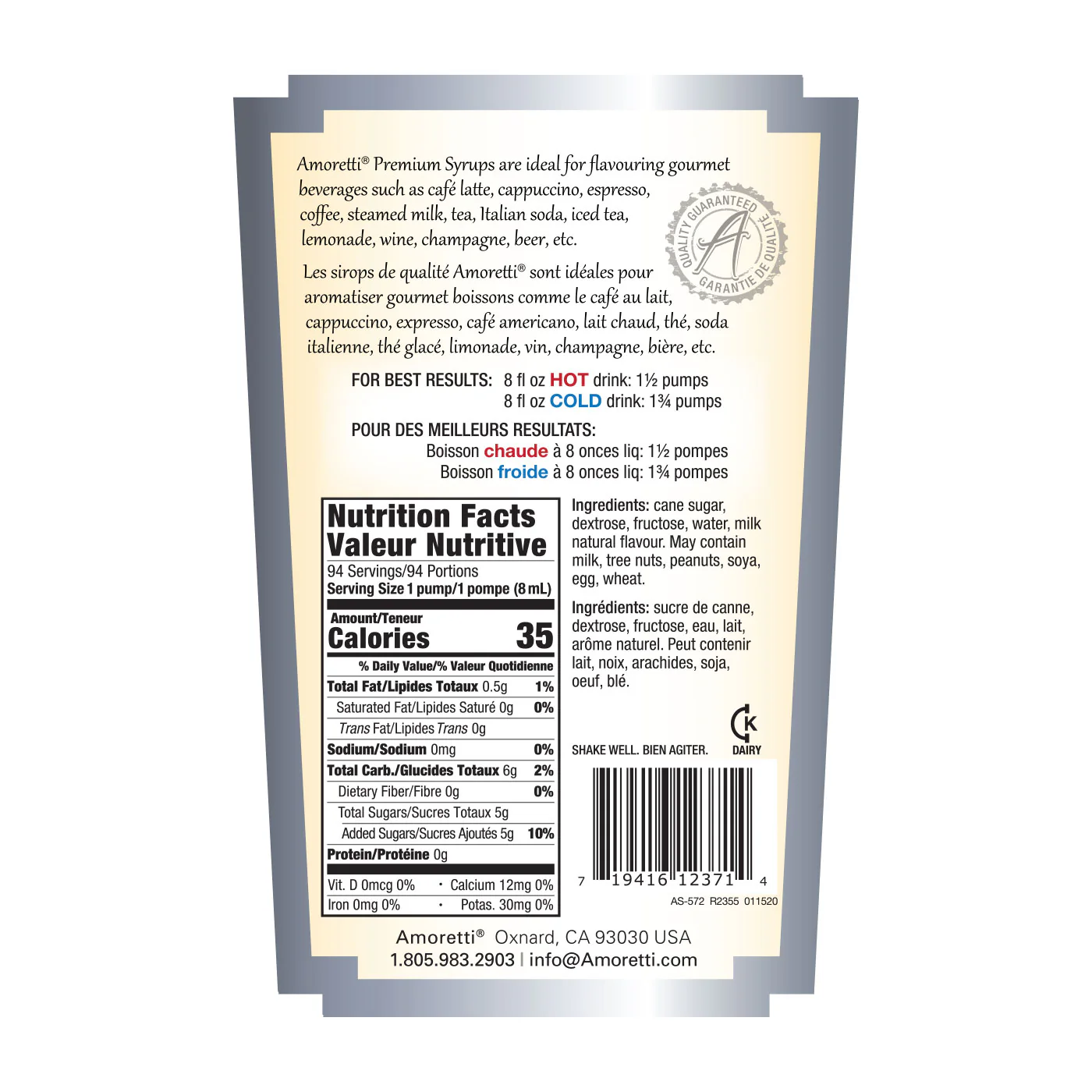 Premium White Chocolate Syrup - Image 2